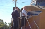 Missouri Highway Patrolmen Board The Locomotive